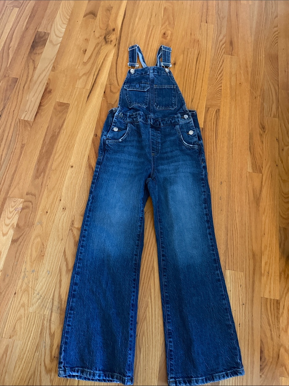 Zara Dark Blue Denim Kids Overalls